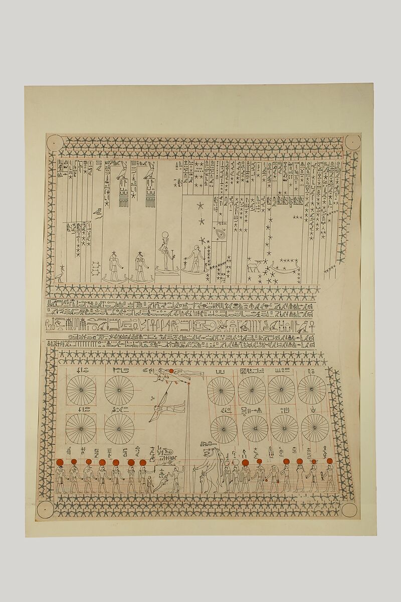 Facsimile of the astronomical ceiling from Senenmut's tomb TT353, The Metropolitan Museum of Art, public domain